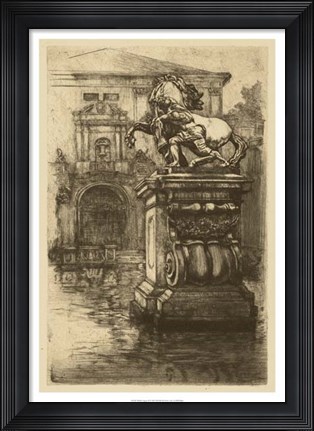 Framed Market Square II Print