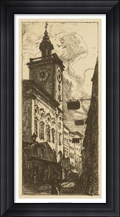 Framed Town Hall I Print