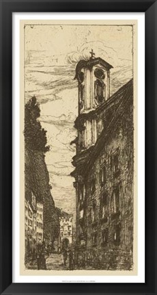 Framed Town Hall II Print