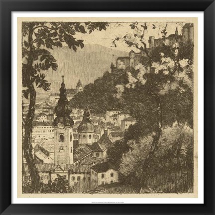 Framed View of Salzburg I Print