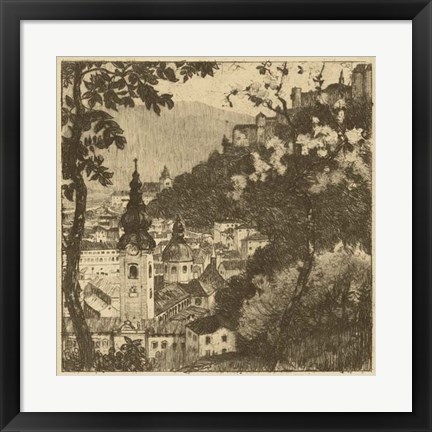 Framed View of Salzburg I Print