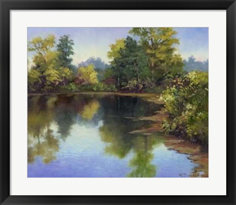 Framed Summer Pond Print