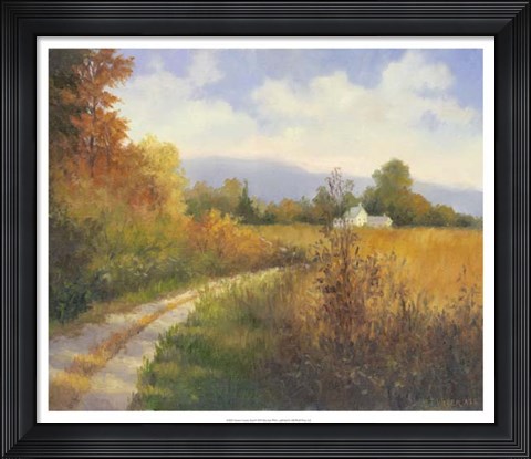 Framed Autumn Country Road Print