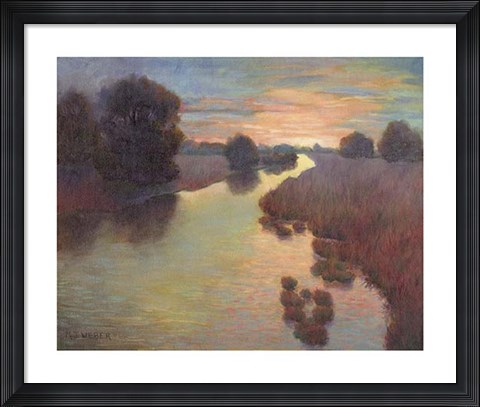 Framed Evening Wetlands Print