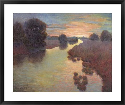 Framed Evening Wetlands Print