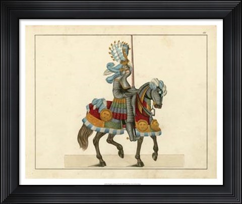 Framed Knights in Armour I Print