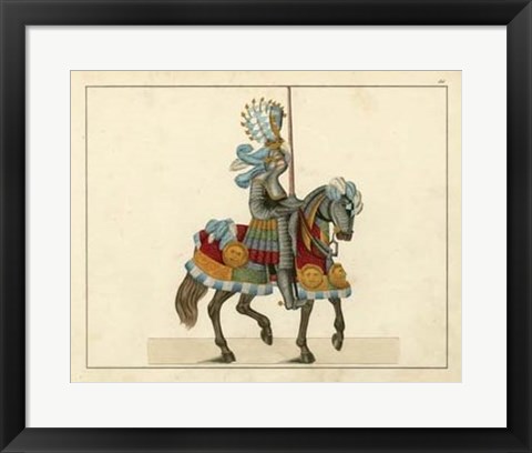 Framed Knights in Armour I Print