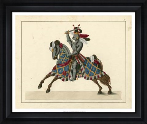 Framed Knights in Armour II Print