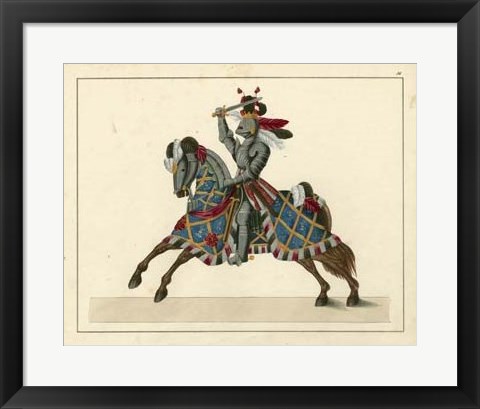 Framed Knights in Armour II Print