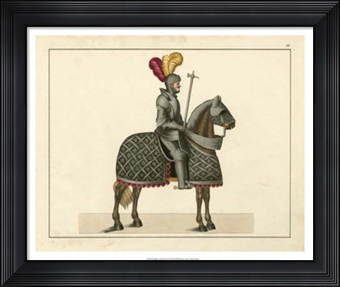 Framed Knights in Armour III Print