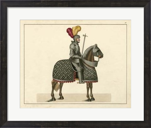 Framed Knights in Armour III Print