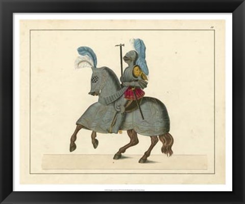 Framed Knights in Armour IV Print