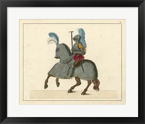 Framed Knights in Armour IV Print