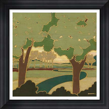 Framed Arts &amp; Crafts Landscape I Print