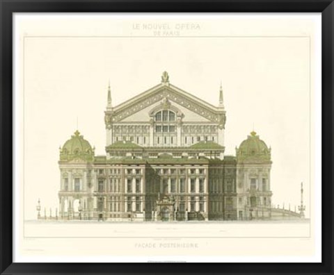 Framed Paris Opera House I Print