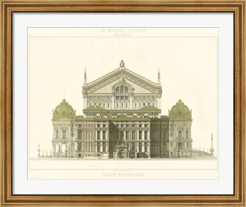 Framed Paris Opera House I Print
