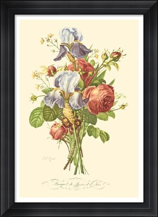 Framed Plentiful Bouquet I Print