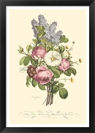 Framed Plentiful Bouquet III Print