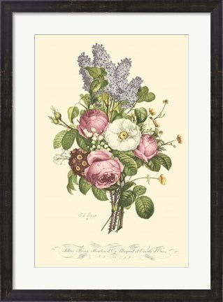Framed Plentiful Bouquet III Print