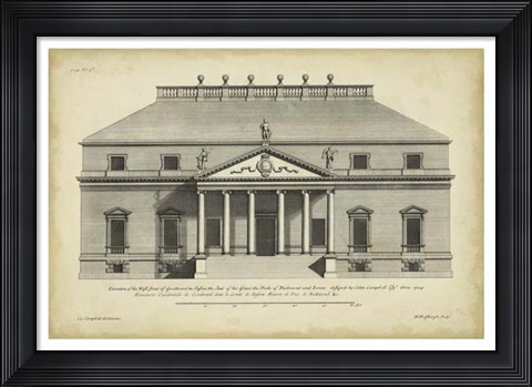 Framed Vintage Facade II Print
