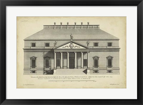 Framed Vintage Facade II Print