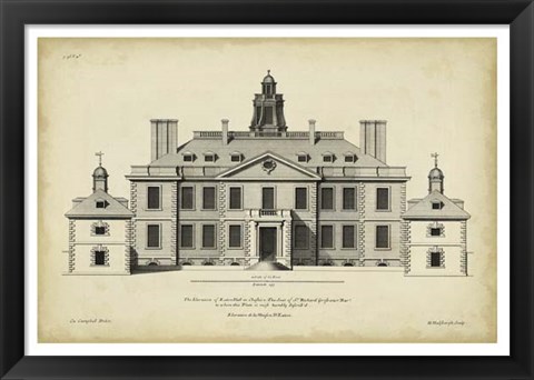 Framed Vintage Facade III Print