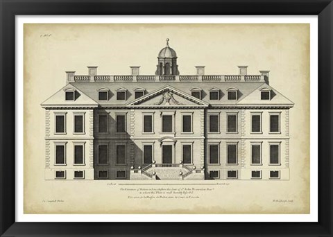 Framed Vintage Facade IV Print