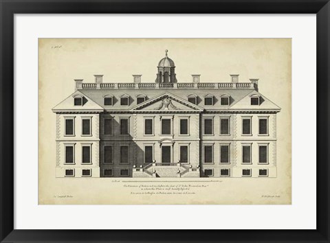 Framed Vintage Facade IV Print