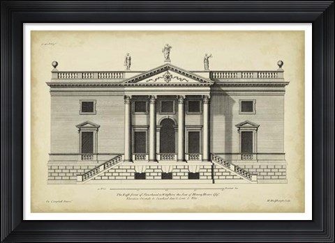 Framed Vintage Facade V Print