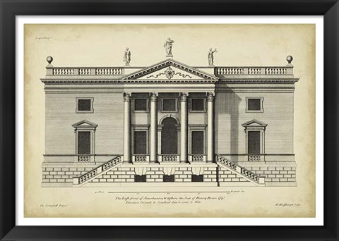 Framed Vintage Facade V Print