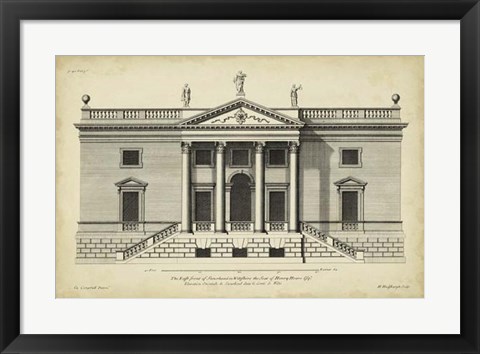 Framed Vintage Facade V Print