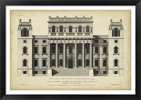 Framed Vintage Facade VI Print