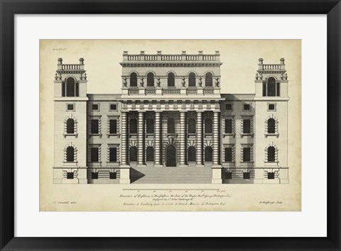 Framed Vintage Facade VI Print