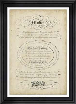 Framed Charms of Music I Print