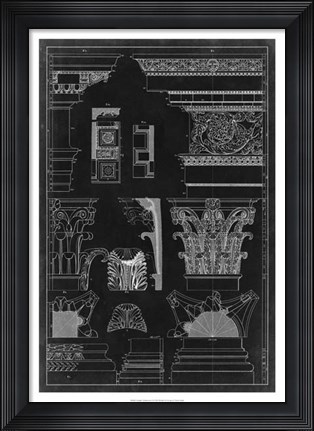 Framed Graphic Architecture I Print