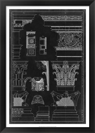Framed Graphic Architecture I Print