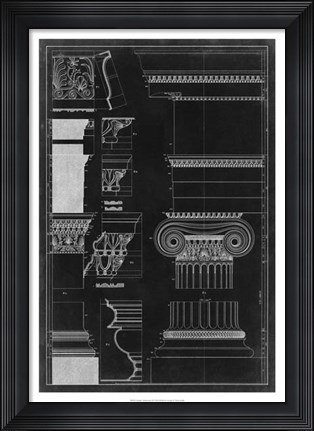 Framed Graphic Architecture II Print