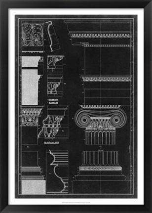 Framed Graphic Architecture II Print