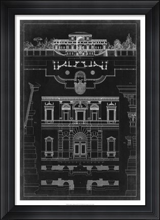 Framed Graphic Architecture III Print