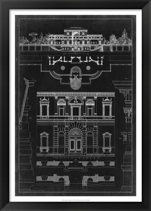Framed Graphic Architecture III Print