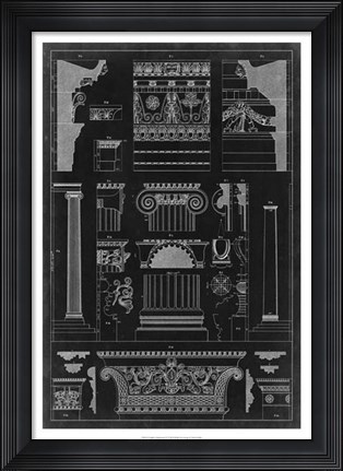 Framed Graphic Architecture IV Print