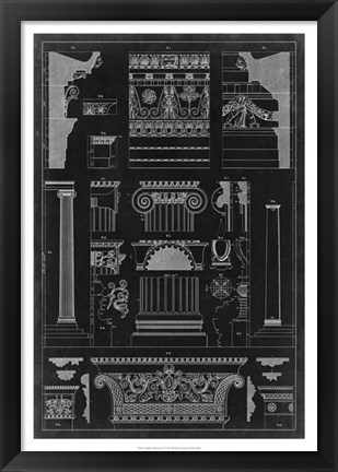 Framed Graphic Architecture IV Print