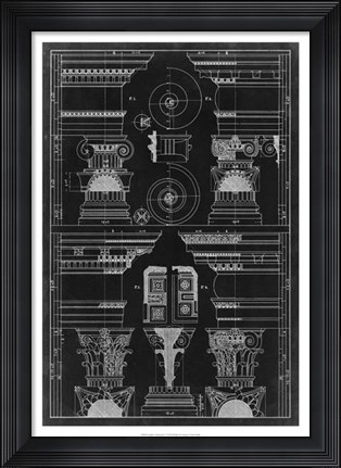 Framed Graphic Architecture V Print