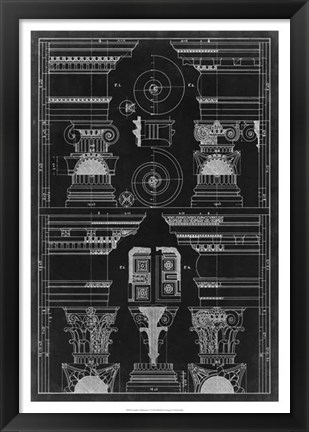 Framed Graphic Architecture V Print