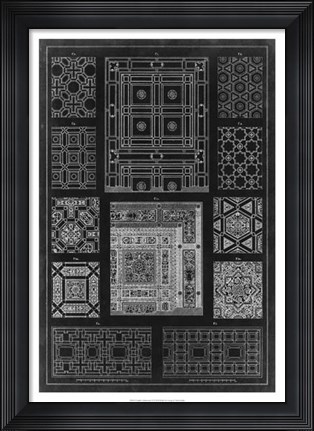 Framed Graphic Architecture VI Print