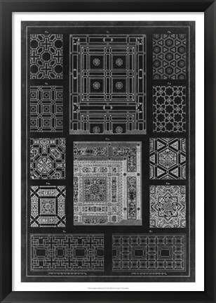 Framed Graphic Architecture VI Print