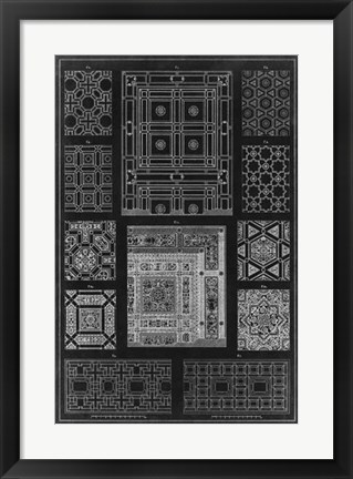 Framed Graphic Architecture VI Print