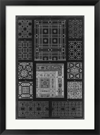 Framed Graphic Architecture VI Print