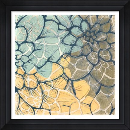 Framed Dahlia Dance I Print