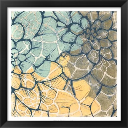 Framed Dahlia Dance I Print